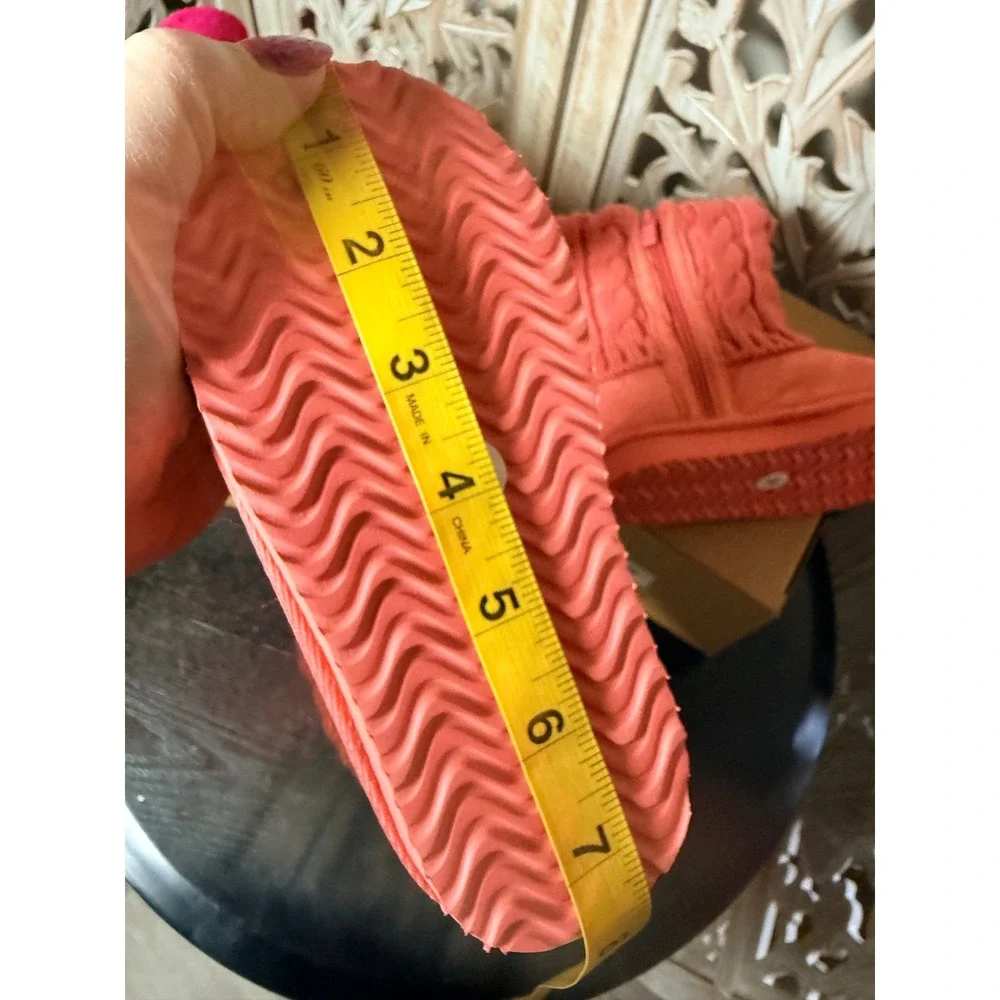 Livboots Kids Winter Boots Hot Pink Salmon LV888 LV889 Faux Fur Lined Size M 2pk